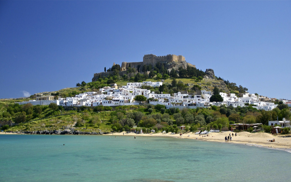 Dorf an der K&uuml;ste von Rhodos