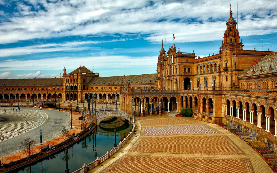 Plaza de Españam in Sevilla