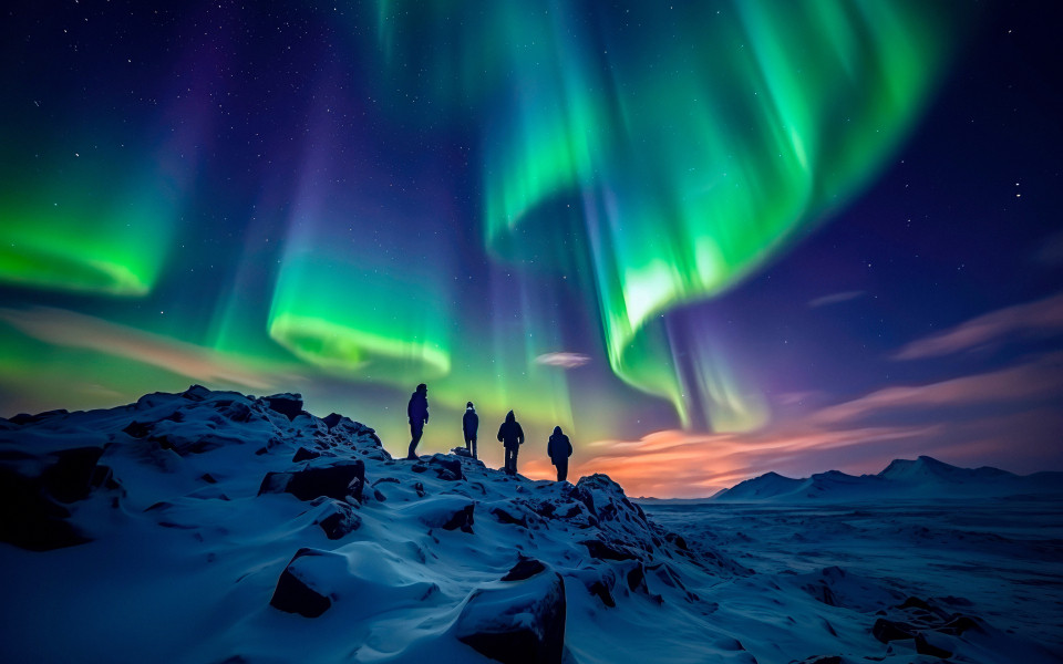Polarlichter in Lappland 